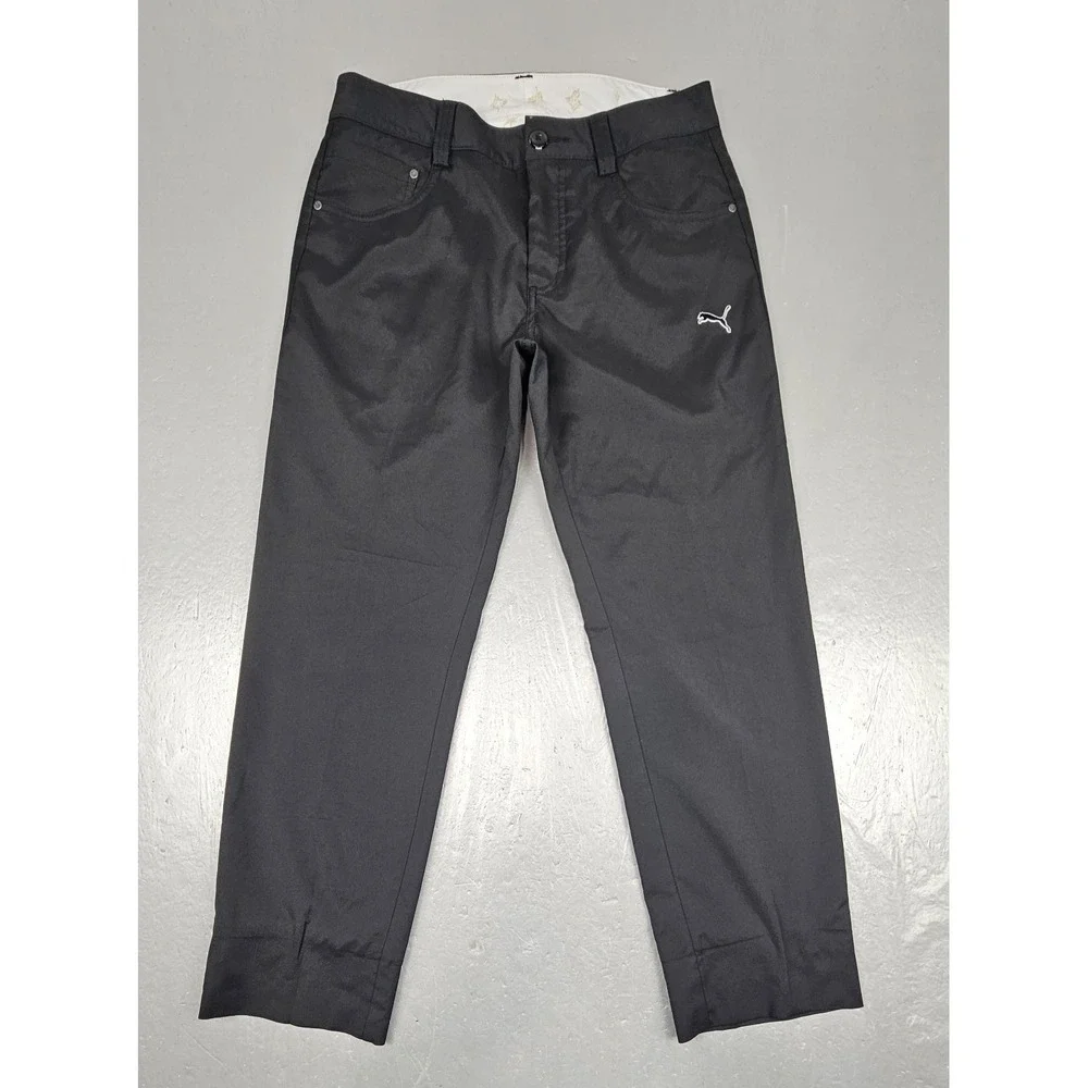 Puma Sportlifestyle Golf Pants Mens 30x27 Black Dry Cell Performance Athletic